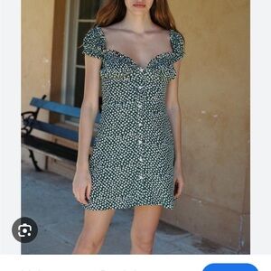 With Jean Floral Button-Down Mini Dress